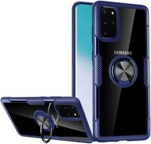 Capa Case Samsung Galaxy S20 (Tela 6.2) Carbon Dupla Camada Com Stand e Anel