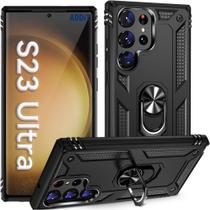 Capa Case Samsung Galaxy S23 Ultra (Tela 6.8) Shield Dupla Camada Com Stand e Anel - Mini Box