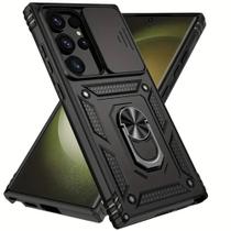 Capa Case Samsung Galaxy S24 Ultra (Tela 6.8) Shield Dupla Camada Com Stand e Anel - Mini Box