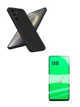 Capa Case Silicone + Película de Cerâmica 9D Para Galaxy S25 FE 5G