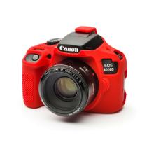 Capa / Case Silicone Proteção Canon T100 / 4000D - Vermelha