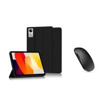 Capa Case Smart Protetora +Mouse Bluetooth Recarregável Compatível Para Tablet Redmi SE 11 Polegadas