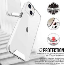 Capa Case Space Crystal Clear compatível com iPhone 13 Military DROP TESTED