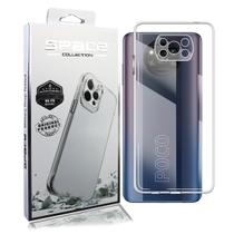 Capa Case Space + Película De CERÂMICA Fosca Compatível Poco X3 Pro Nfc 6.67 - Luiza Cell25