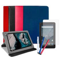Capa case Suporte + Película + Caneta p/ Tablet M7s Go M7 WIFI