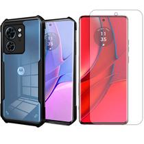 Capa Case Transparente Para Moto Edge 40 + Pelicula Hidrogel