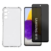 Capa Case Transparente Para Samsung M15 + Película Privativa