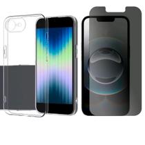 Capa Case Ultra Fina Luxo Para iPhone 16e + Pelicula Privacy Capa Case Ultra Fina Luxo Para iPhone 16e + Pelicula Privacy