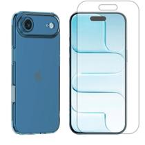 Capa Case Ultra Slim Para iPhone 17 Air + Pelicula Hidrogel Cor:Azul Capa Case Ultra Slim Para iPhone 17 Air + Pelicula Hidrogel Cor:Azul
