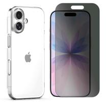 Capa Case Ultra Slim Para iPhone 17 + Pelicula Privacidade Cor:Transparente