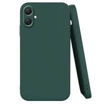 Capa Case Verde Floresta Capinha Aveludada para Samsung Galaxy A06