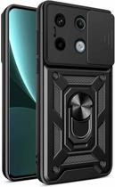 Capa Case Xiaomi Redmi Note 13 Pro 5G / Poco X6 5G (Tela 6.67) Shield Slider Com Stand e Anel