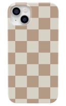 Capa Casely Fit Check Neutral Checkerboard para iPhone 14