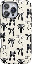 Capa Casely Goth Girlie Black Bows para iPhone 16 Pro Max