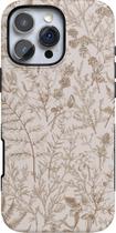 Capa Casely para iPhone 16 Pro Max - Estampa Floral Bege