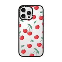 Capa CASETiFY Compact para iPhone 16 Pro Max - Desenho Cherries