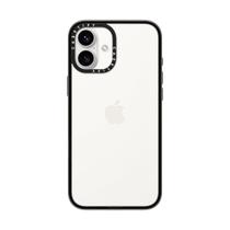 Capa CASETiFY Compact Transparente Preta para iPhone 16 Plus