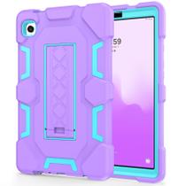 Capa CCMAO para Samsung Galaxy Tab A9 8.7 2023 roxa+verde