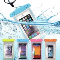 Capa Celular Bolsa Case a Prova Dágua Universal Proteção Mergulhos Chuva Praia Piscina Poeira Areia Trilhas Transparente Impermeável até 5,5 Polegadas