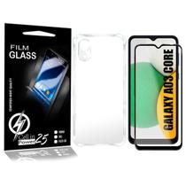 Capa Celular Transparente Para Galaxy A03S A037 + 2 Pel Vidro 3d - Cell In Power25