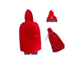 Capa Chapeuzinho Vermelho Adulto C/ Capuz Festa E Fantasia Capa Chapeuzinho Vermelho Adulto C/ Capuz Festa E Fantasia