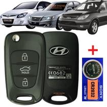 Capa Chave Canivete I30 Santa fé Vera Cruz Ix35 Azera +Pilha