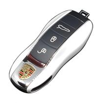 Capa Chave Porsche L+S Branco com Cromado 911 Cayenne