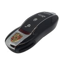 Capa Chave Porsche L+S Preta Metálico com Cromada Panamera