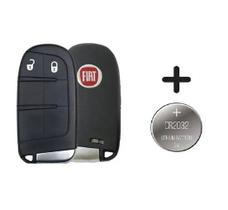 Capa Chave Presença Fiat Freemont Carcaça 2 Botões + Cortesia Bateria