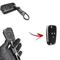 Capa Chaveiro Couro Para Chave Canivete Chevrolet Onix Cruze