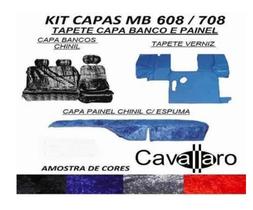 Capa Chinil Banco + Painel + Tapete Verniz Mb 608 708