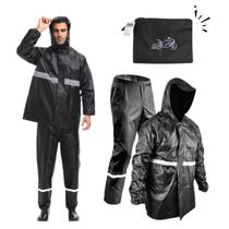 Capa Chuva Moto Impermeavel Motoboy Roupa Motoqueiro Capuz - Importad