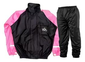 Capa Chuva Pb 100% Impermeável Rosa Tamanhos P M G Gg Capa Chuva Pb 100% Impermeável Rosa Tamanhos P M G Gg