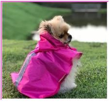 Capa Chuva Pet Cachorro Nylon Emborrachado G Regulável Capa Chuva Pet Cachorro Nylon Emborrachado G Regulável