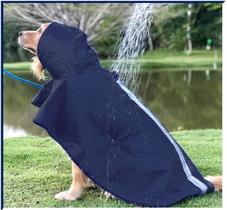 Capa Chuva Pet Cachorro Nylon Emborrachado P Regulável