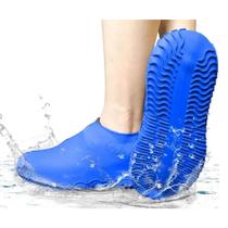 Capa Chuva Tênis Sapato Protetor Silicone Impermeável Protetora Bota Motoboy Pés Secos Capa Chuva Tênis Sapato Protetor Silicone Impermeável Protetora Bota Motoboy Pés Secos