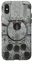 Capa Cinza Close Up Millennium Falcon Star Wars para iPhone X/XS Capa Cinza Close Up Millennium Falcon Star Wars para iPhone X/XS