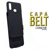 Capa Clip Belt Compatível Galaxy A10s A107M Suporte Cinto E Mesa + Película De Vidro 3D - Cell In Power25