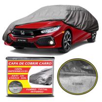 Capa Cobrir Auto Para Carro Honda Civic : 100% Forrada Anti Uv Chuva Impermeavel Contra Sol