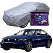 Capa Cobrir Carro BMW 330i 100% Forrada Armada Force 100% Impermeável Forro Total Protege Sol Chuva Poeira Lona Proteção Automotiva Hatch e Sedan