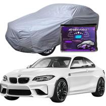 Capa Cobrir Carro BMW M2 100% Forrada Armada Force 100% Impermeável Forro Total Protege Sol Chuva Poeira Lona Proteção Automotiva Hatch e Sedan