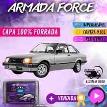 Capa Cobrir Carro CHEVETTE SEDAN 100% Forrada Armada Force 100% Impermeável Forro Total Protege Sol Chuva Lona Proteção Automotiva Hatch e Sedan