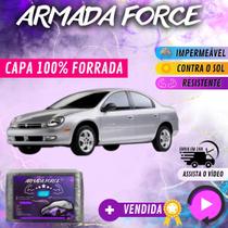 Capa Cobrir Carro CHRYSLER NEON 100% Forrada Armada Force 100% Impermeável Forro Total Protege Sol Chuva Poeira Lona Proteção Automotiva Hatch e Sedan