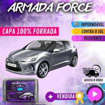 Capa Cobrir Carro CITROEN DS3 100% Forrada Armada Force 100% Impermeável Forro Total Protege Sol Chuva Poeira Lona Proteção Automotiva Hatch e Sedan Capa Cobrir Carro CITROEN DS3 100% Forrada Armada Force 100% Impermeável Forro Total Protege Sol Chuva Poeira Lona Proteção Automotiva Hatch e Sedan
