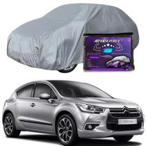 Capa Cobrir Carro CITROEN DS4 100% Forrada Armada Force 100% Impermeável Forro Total Protege Sol Chuva Poeira Lona Proteção Automotiva Hatch e Sedan