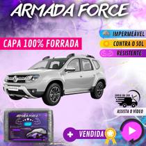 Capa Cobrir Carro ECLIPSE CROSS 100% Forrada Armada Force 100% Impermeável Forro Total Protege Sol Chuva Poeira Lona Proteção Automotiva Hatch e Sedan