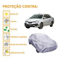 Capa Cobrir Carro Etios Sedan Proteção Qualidade Impermeável