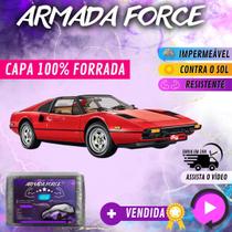 Capa Cobrir Carro FERRARI ANTIGA 100% Forrada Armada Force 100% Impermeável Forro Total Protege Sol Chuva Poeira P M G Lona Proteção Automotiva