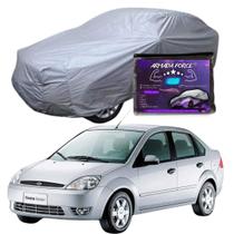 Capa Cobrir Carro FIESTA SEDAN 100% Forrada Armada Force 100% Impermeável Forro Total Protege Sol Chuva Poeira Lona Proteção Automotiva Hatch e Sedan