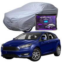 Capa Cobrir Carro FOCUS 100% Forrada Armada Force 100% Impermeável Forro Total Protege Sol Chuva Poeira Lona Proteção Automotiva Hatch e Sedan